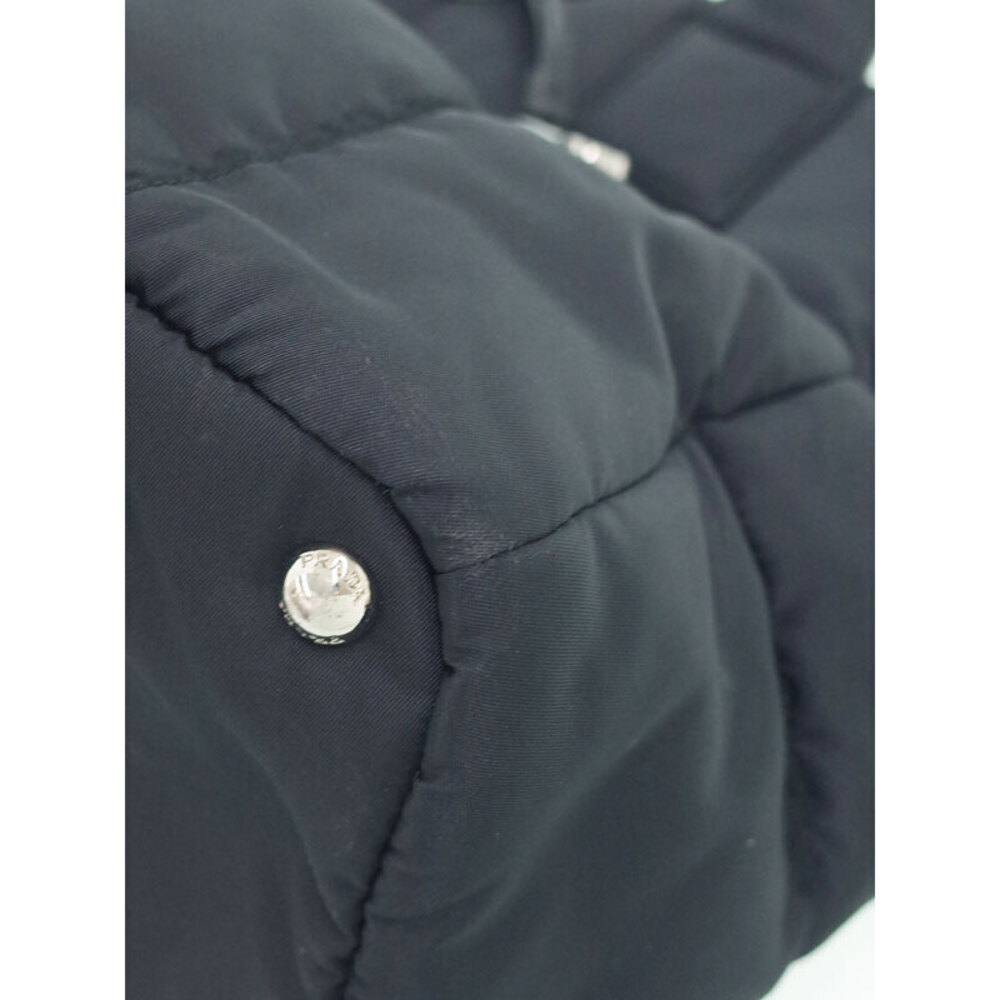 Prada Black Tote Shoulder Tessuto Bag Bomber - Picture 7 of 9